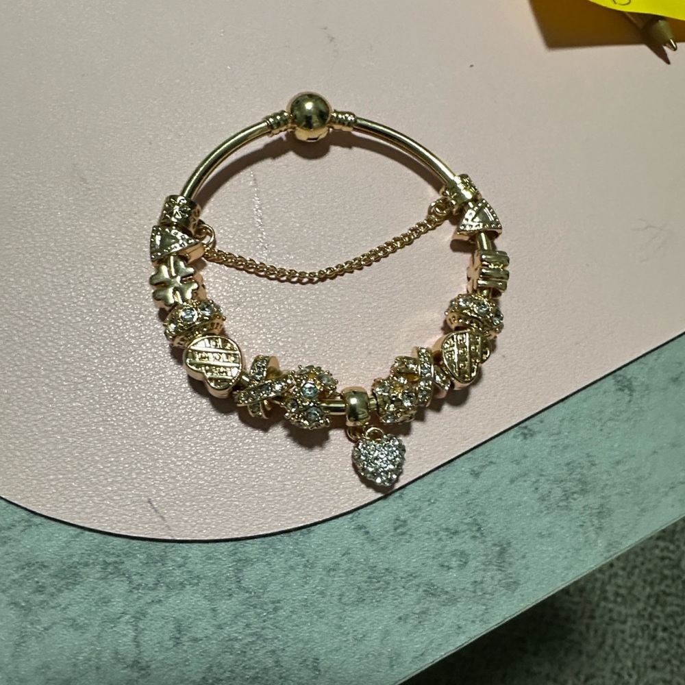 Elegant Gold Charm Bracelet